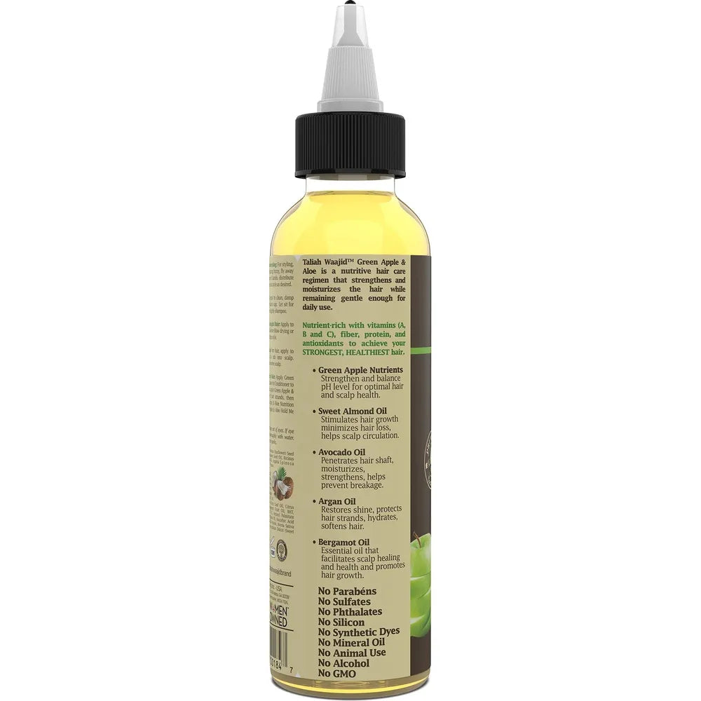 Taliah Waajid Green Apple & Aloe Nutrition Apple Seed Oil - 4 Oz | Shine, Strength & Scalp Love! - Beauty Exchange Beauty Supply