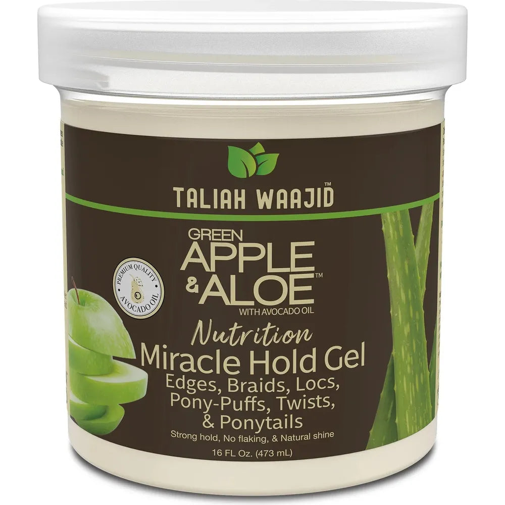 Taliah Waajid Green Apple & Aloe Nutrition Miracle Hold Gel – 16 oz - Beauty Exchange Beauty Supply