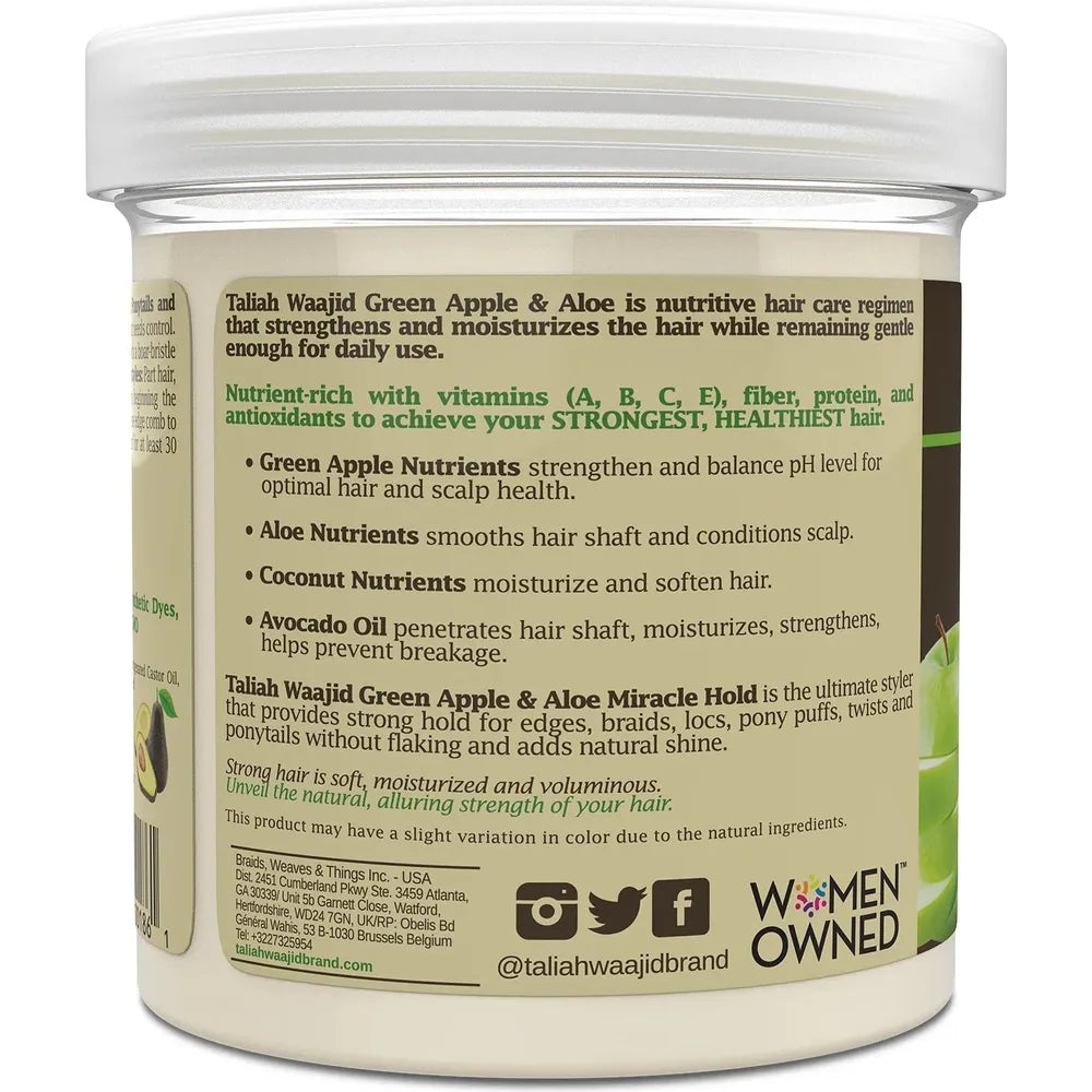Taliah Waajid Green Apple & Aloe Nutrition Miracle Hold Gel – 16 oz - Beauty Exchange Beauty Supply