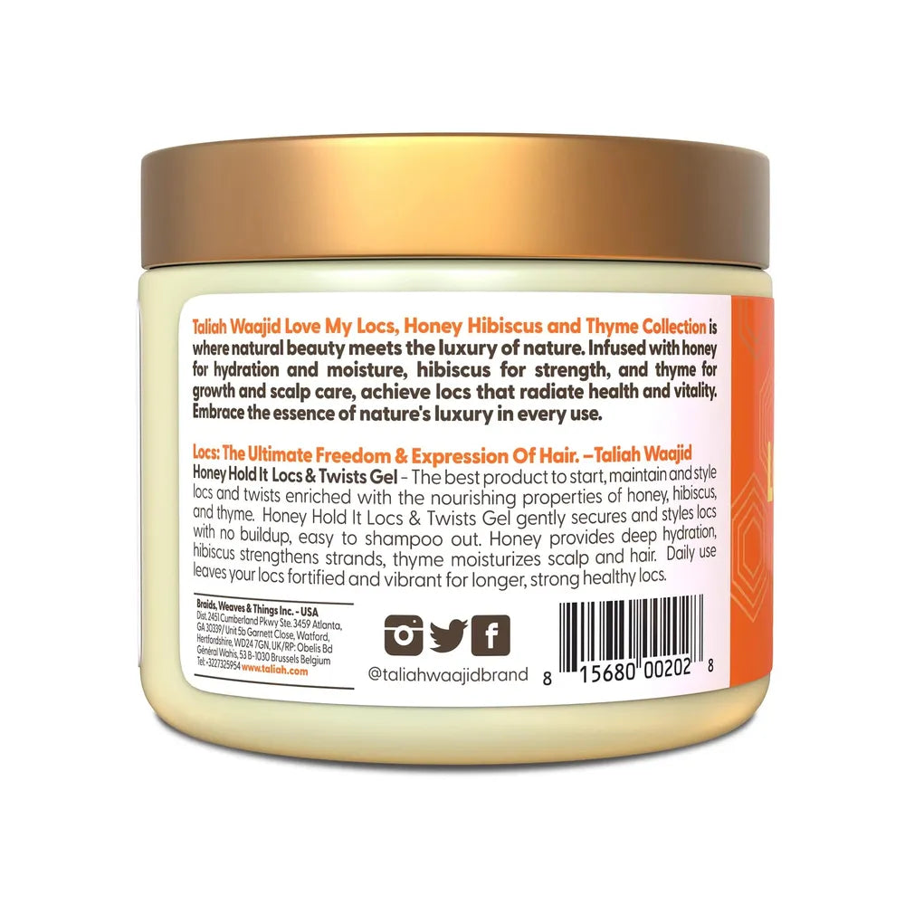 Taliah Waajid Honey Hold It Locs & Twists Gel – 16oz - Beauty Exchange Beauty Supply