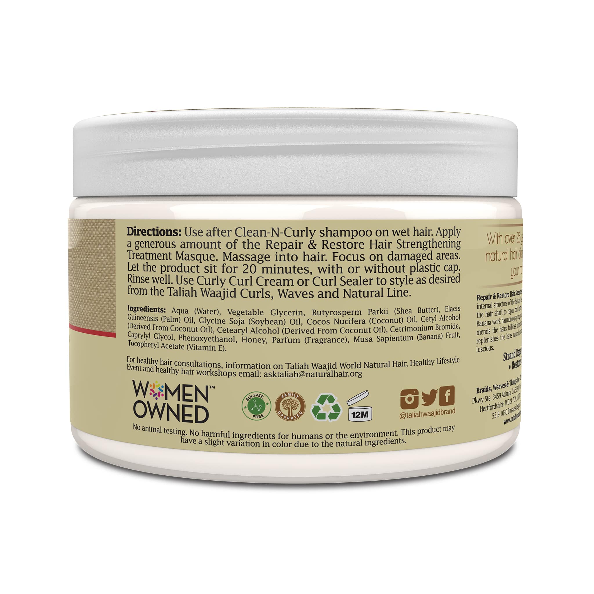 Taliah Waajid Repair & Restore Masque – 12oz - Beauty Exchange Beauty Supply
