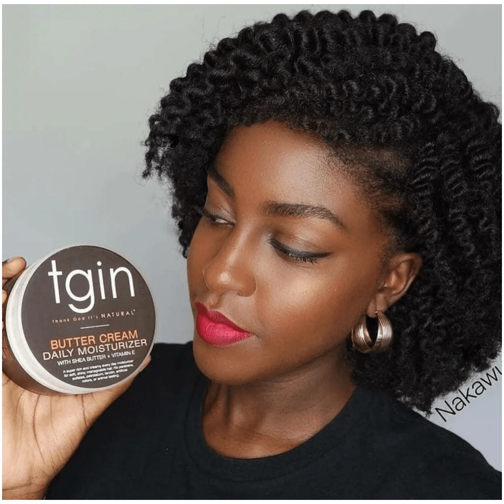 tgin Butter Cream Daily Moisturizer for Curly, Coily and Wavy Hair, Rich Moisture for Dry Hair and Defined Curls, 12 oz - Beauty Exchange Beauty Supply
