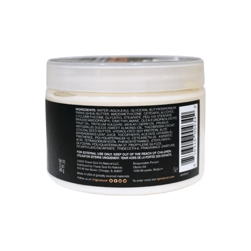 tgin Butter Cream Daily Moisturizer for Curly, Coily and Wavy Hair, Rich Moisture for Dry Hair and Defined Curls, 12 oz - Beauty Exchange Beauty Supply