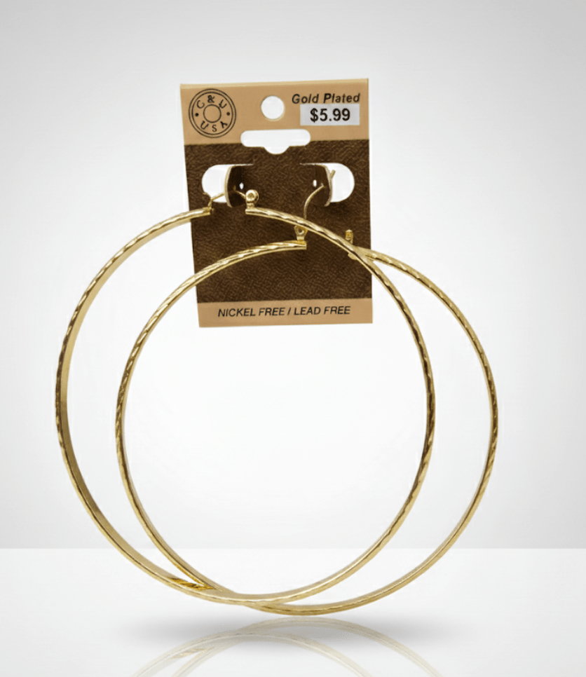 The C&L Fashion Jewelry Pincatch Earrings - Gold - Beauty Exchange Beauty Supply