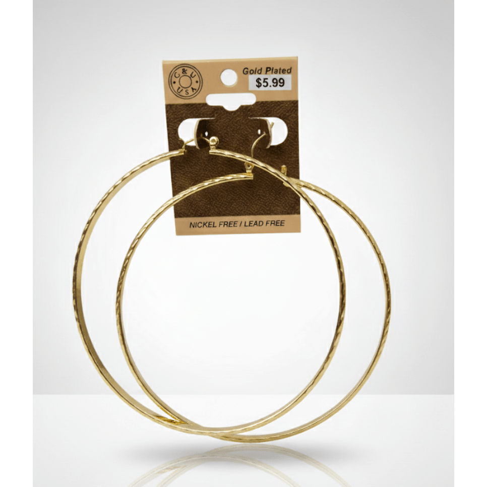 The C&L Fashion Jewelry Pincatch Earrings - Gold - Beauty Exchange Beauty Supply