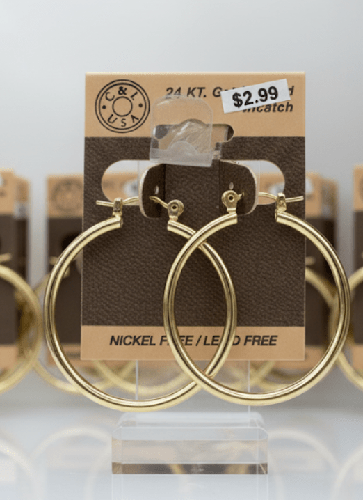 The C&L Fashion Jewelry Pincatch Earrings - Gold - Beauty Exchange Beauty Supply