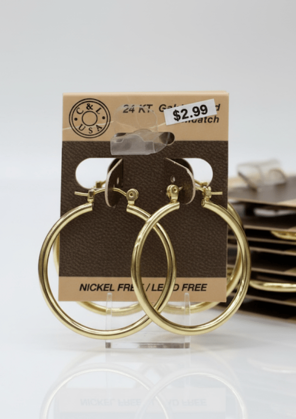 The C&L Fashion Jewelry Pincatch Earrings - Gold - Beauty Exchange Beauty Supply
