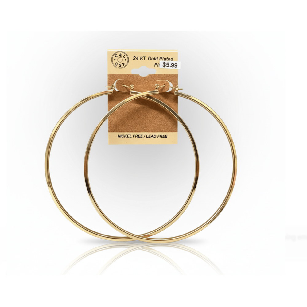 The C&L Fashion Jewelry Pincatch Earrings - Gold - Beauty Exchange Beauty Supply