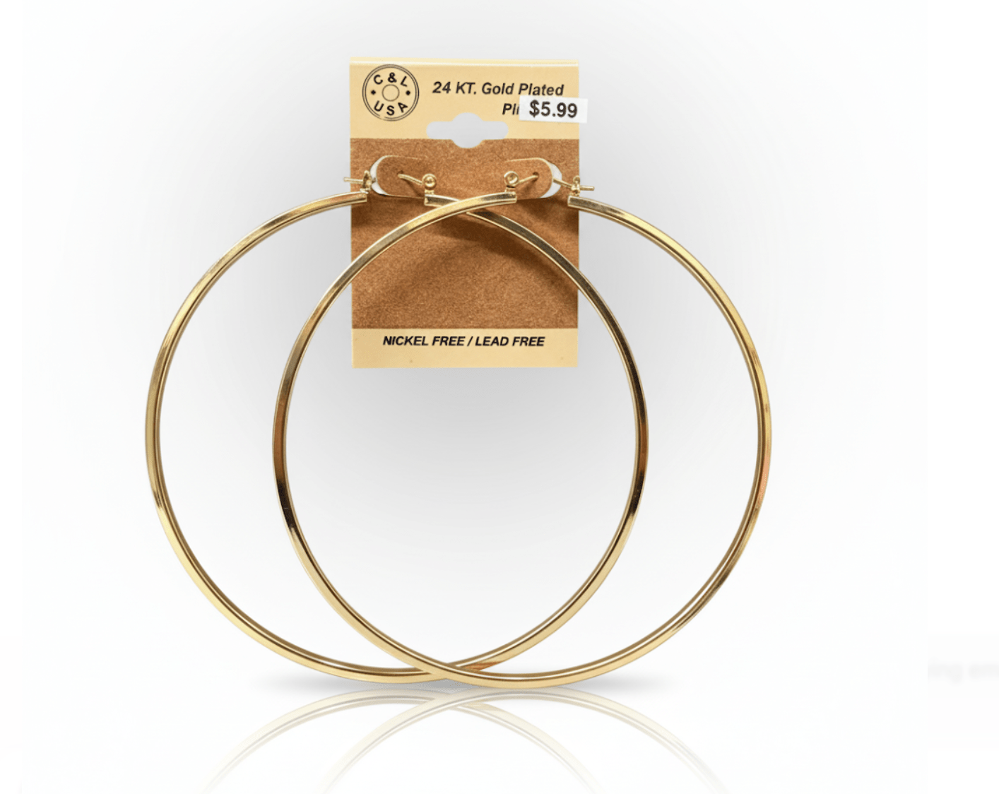 The C&L Fashion Jewelry Pincatch Earrings - Gold - Beauty Exchange Beauty Supply