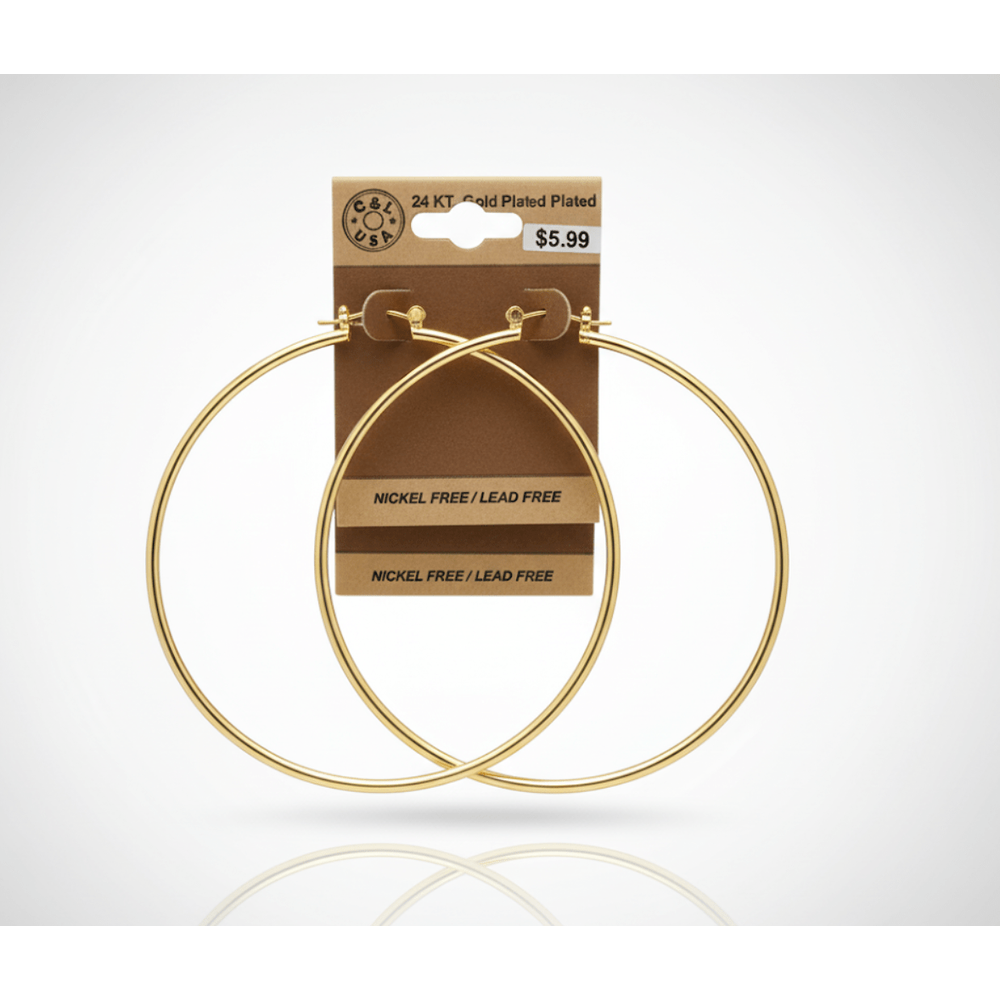 The C&L Fashion Jewelry Pincatch Earrings - Gold - Beauty Exchange Beauty Supply
