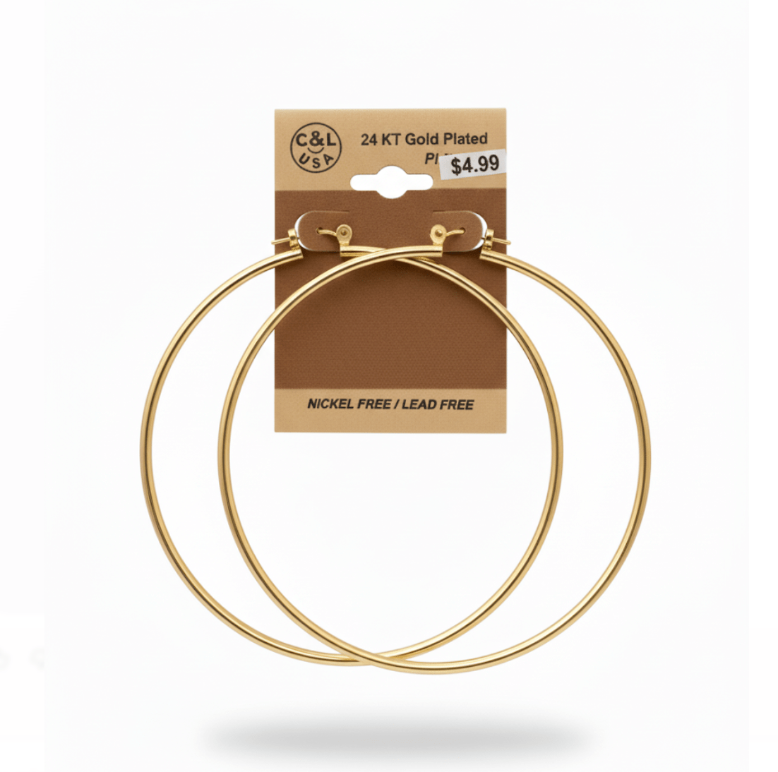 The C&L Fashion Jewelry Pincatch Earrings - Gold - Beauty Exchange Beauty Supply