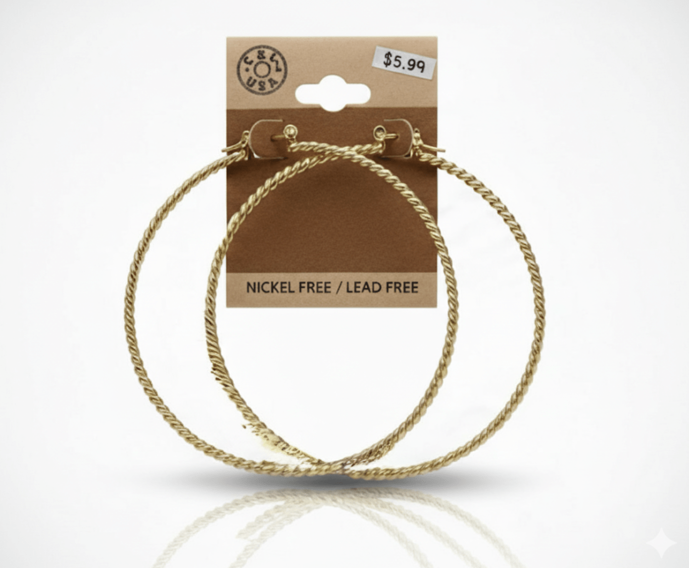 The C&L Fashion Jewelry Pincatch Earrings - Gold - Beauty Exchange Beauty Supply