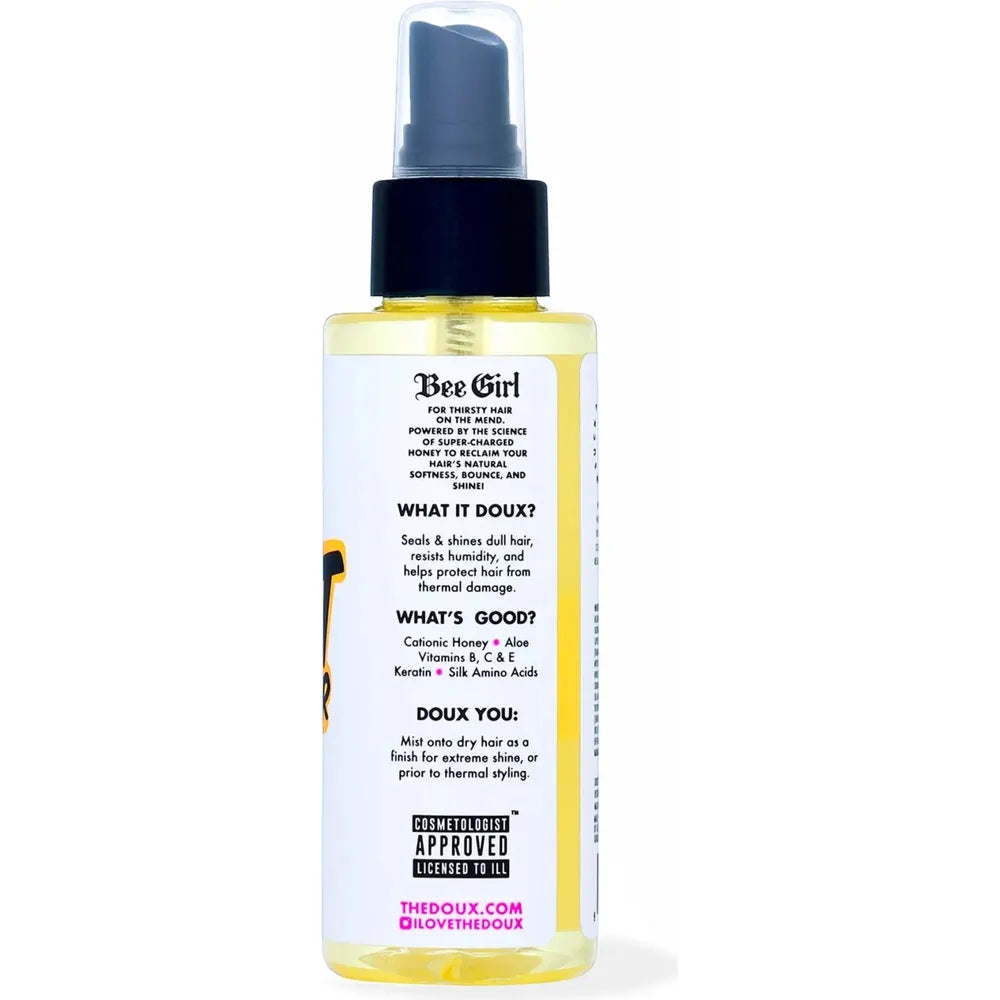 The Doux Bee - Girl Mist Demeanor Shine Mist | Frizz - Fighting, Gloss - Boosting Finishing Spray for All Hair Types – 4 oz - Beauty Exchange Beauty Supply