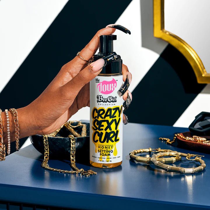 The Doux Crazy Sexy Curl Honey Setting Foam – 7oz - Beauty Exchange Beauty Supply