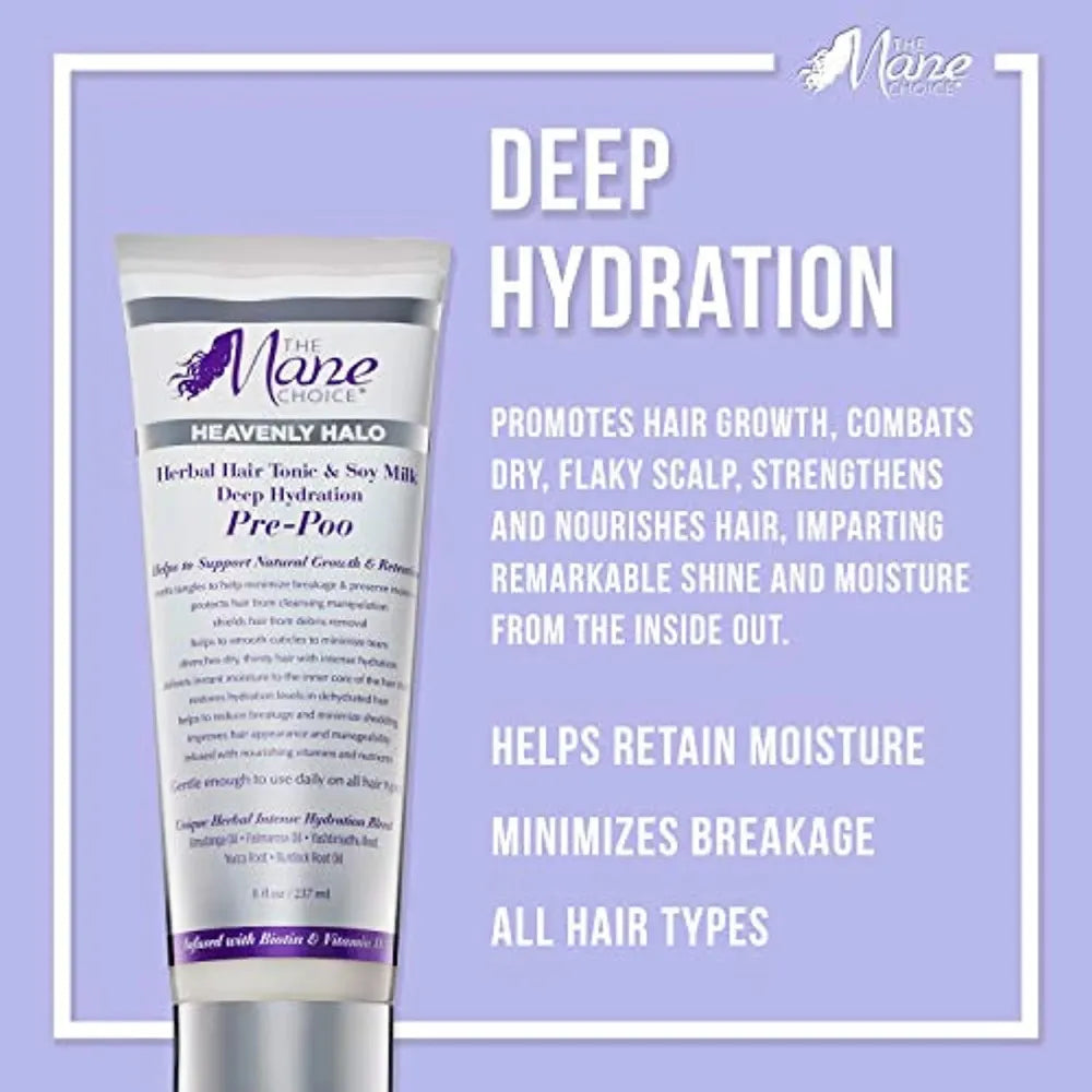 The Mane Choice Heavenly Halo Pre - Poo – 8 oz - Beauty Exchange Beauty Supply