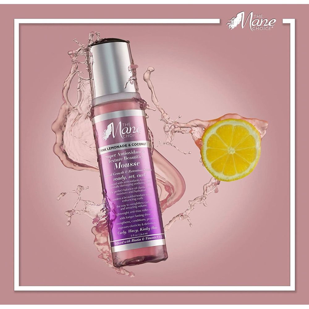 The Mane Choice Pink Lemonade & Coconut Mousse – 8 oz - Beauty Exchange Beauty Supply
