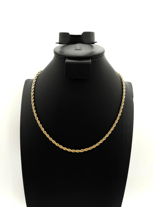 The One Jewelry 14K Chain Flat Cuban Necklace - Gold - Beauty Exchange Beauty Supply