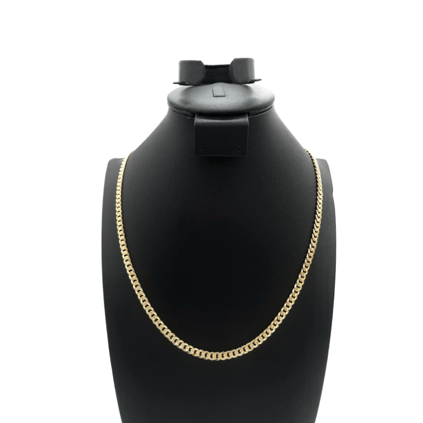 The One Jewelry 14K Chain Flat Cuban Necklace - Gold - Beauty Exchange Beauty Supply