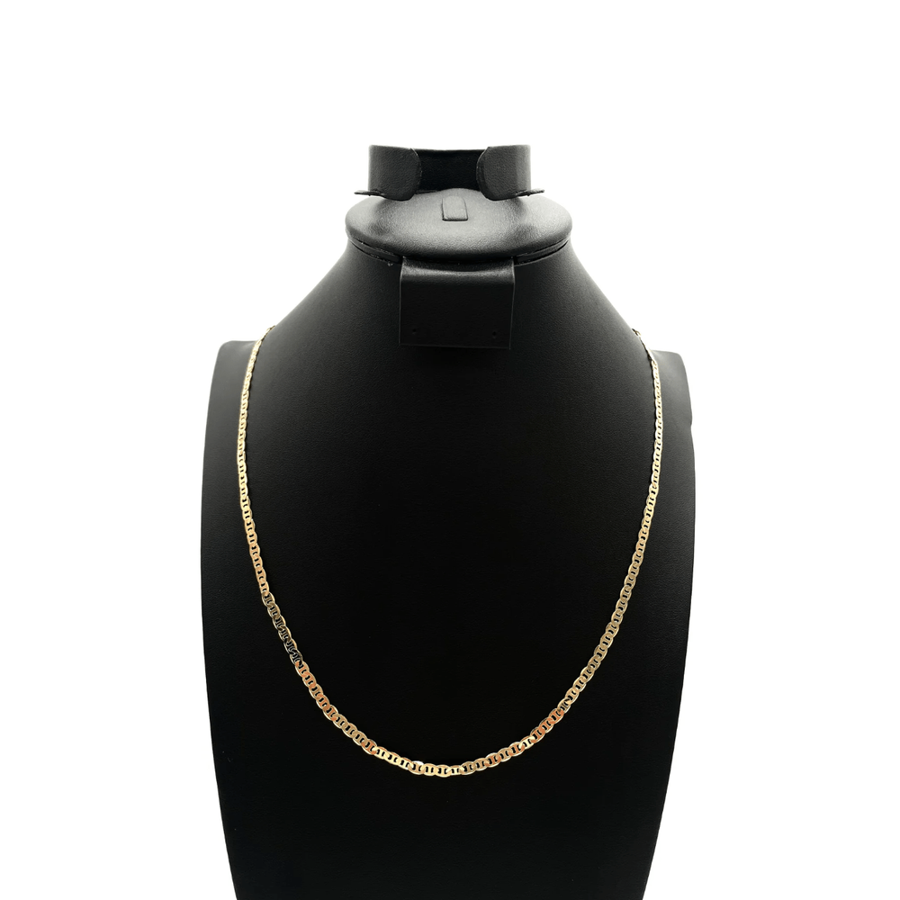 The One Jewelry 14K Chain Flat Cuban Necklace - Gold - Beauty Exchange Beauty Supply