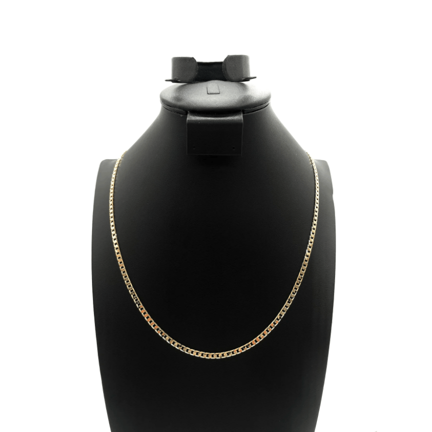The One Jewelry 14K Chain Flat Cuban Necklace - Gold - Beauty Exchange Beauty Supply