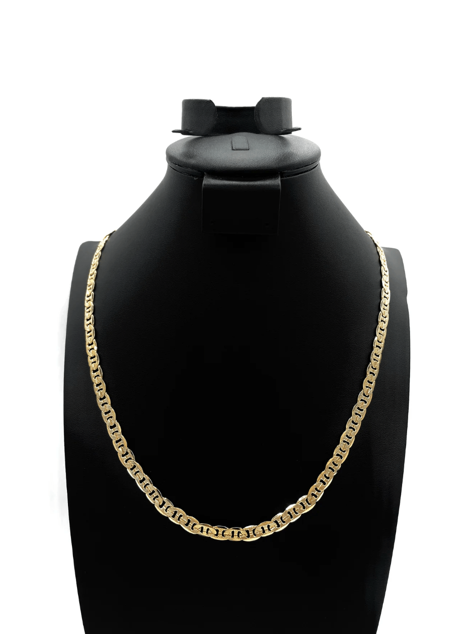 The One Jewelry 14K Chain Flat Cuban Necklace - Gold - Beauty Exchange Beauty Supply