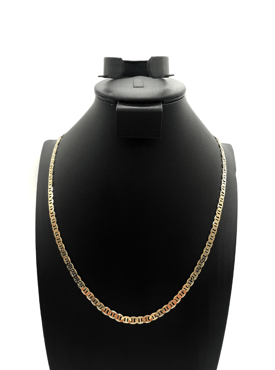 The One Jewelry 14K Chain Flat Cuban Necklace - Gold - Beauty Exchange Beauty Supply
