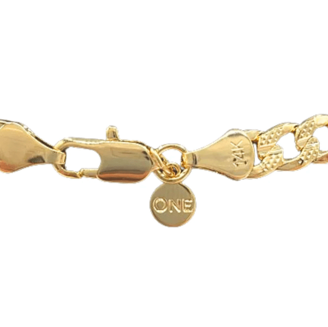 The One Jewelry 14K Chain Flat Cuban Necklace - Gold - Beauty Exchange Beauty Supply