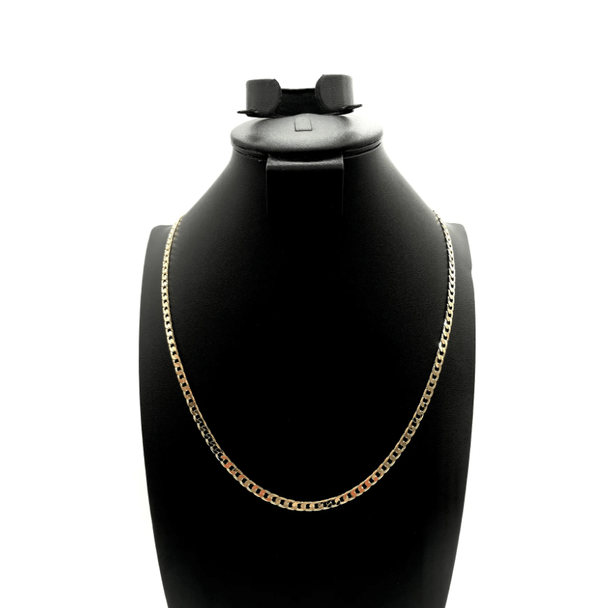 The One Jewelry 14K Chain Flat Cuban Necklace - Gold - Beauty Exchange Beauty Supply
