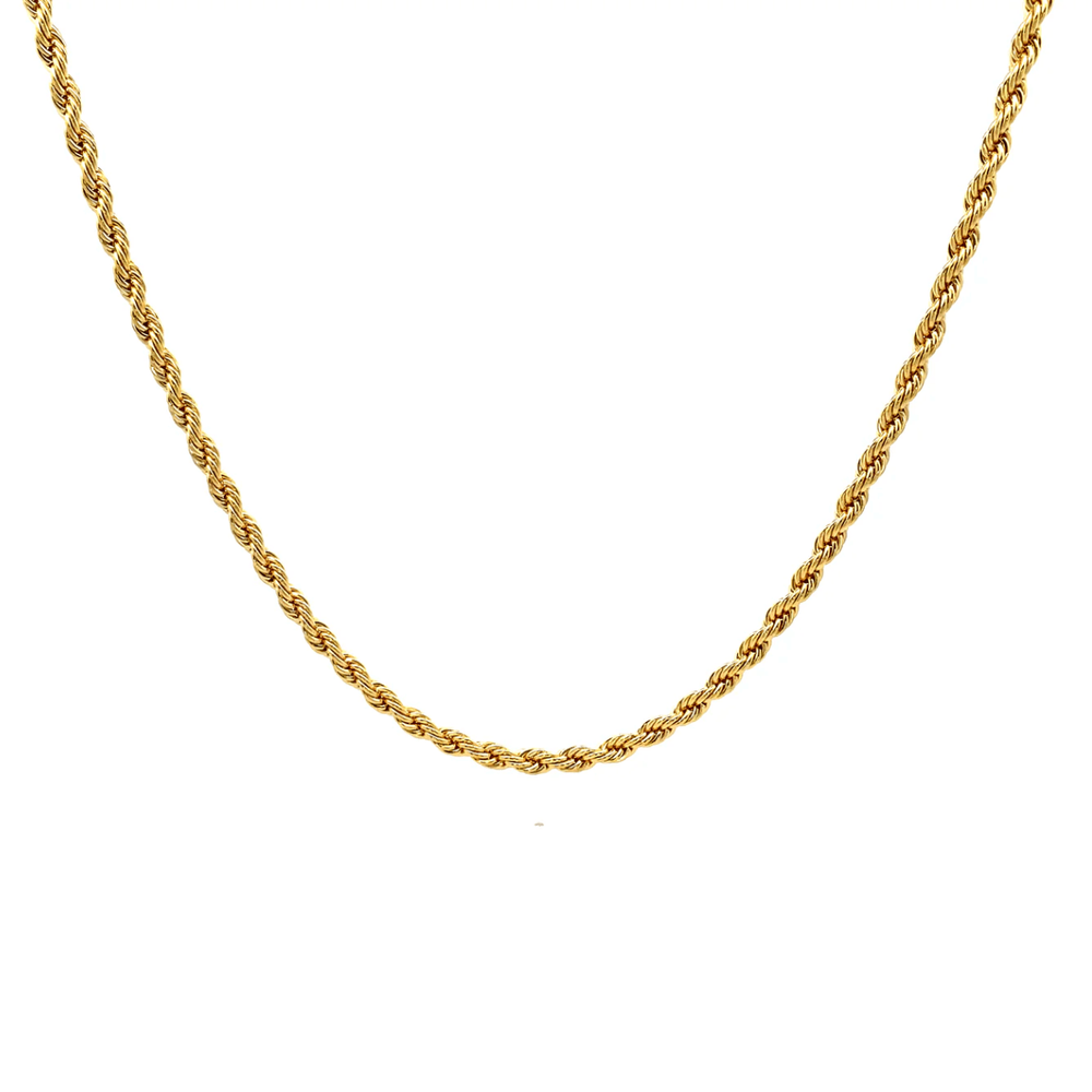 The One Jewelry 14K Chain Flat Cuban Necklace - Gold - Beauty Exchange Beauty Supply