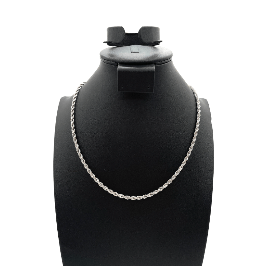 The One Jewelry 14K Rope Chain Necklace - Silver - Beauty Exchange Beauty Supply