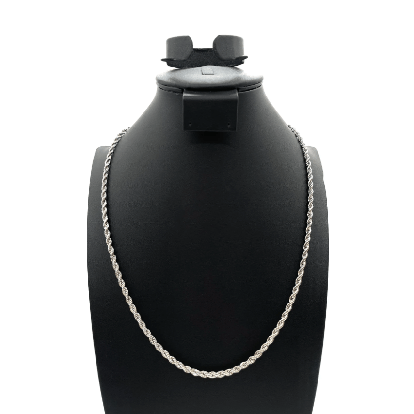 The One Jewelry 14K Rope Chain Necklace - Silver - Beauty Exchange Beauty Supply