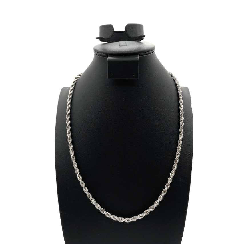 The One Jewelry 14K Rope Chain Necklace - Silver - Beauty Exchange Beauty Supply