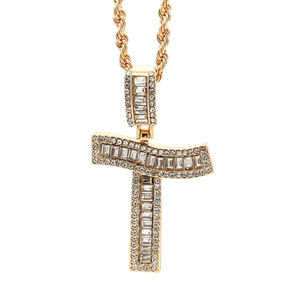 The One Jewelry Baguette Initial Necklace - Letter Pendant - Beauty Exchange Beauty Supply