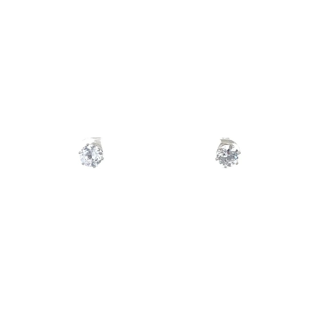 The One Jewelry Cubic Zirconia Round Earrings - Beauty Exchange Beauty Supply