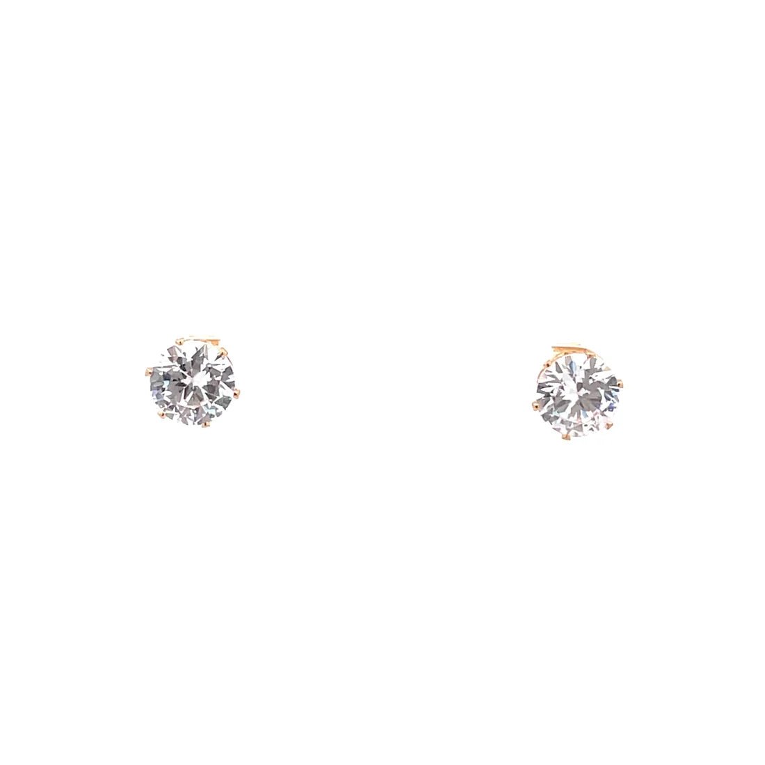 The One Jewelry Cubic Zirconia Round Earrings - Beauty Exchange Beauty Supply