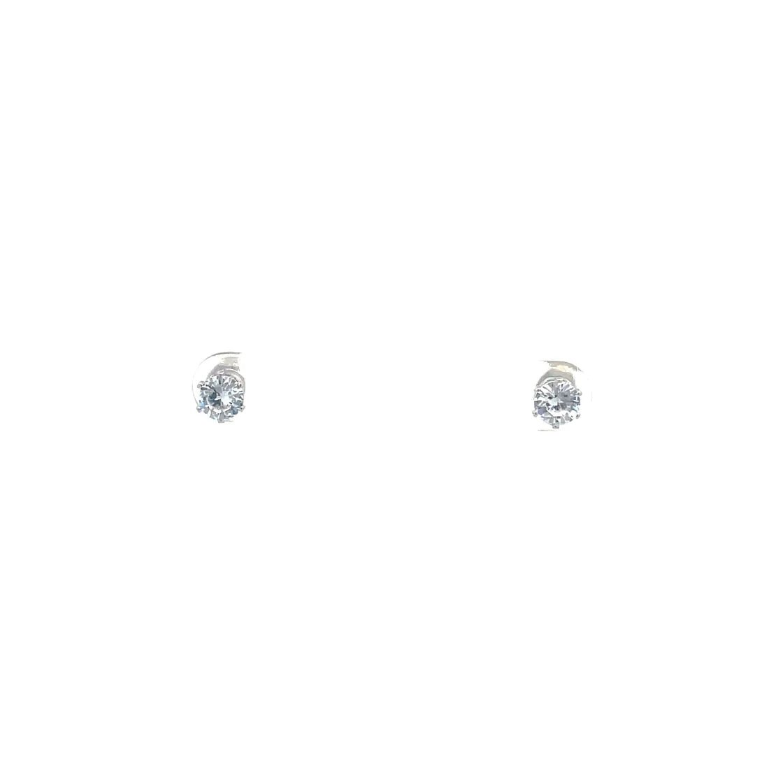 The One Jewelry Cubic Zirconia Round Earrings - Beauty Exchange Beauty Supply