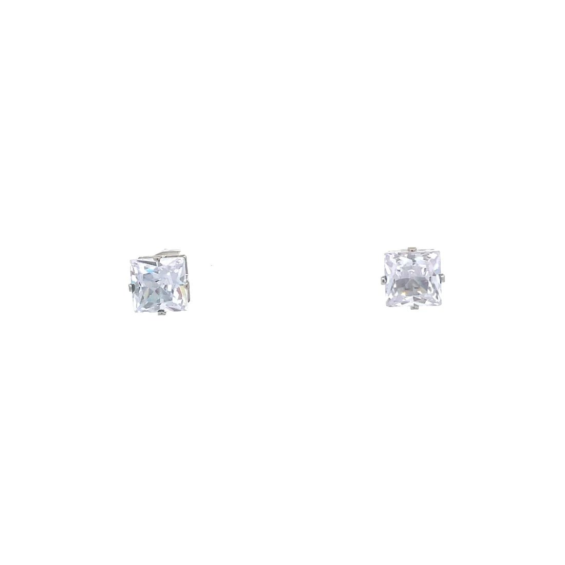 The One Jewelry Cubic Zirconia Square Earrings - Beauty Exchange Beauty Supply