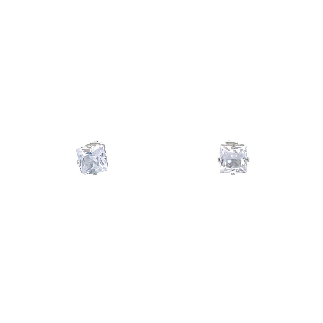 The One Jewelry Cubic Zirconia Square Earrings - Beauty Exchange Beauty Supply