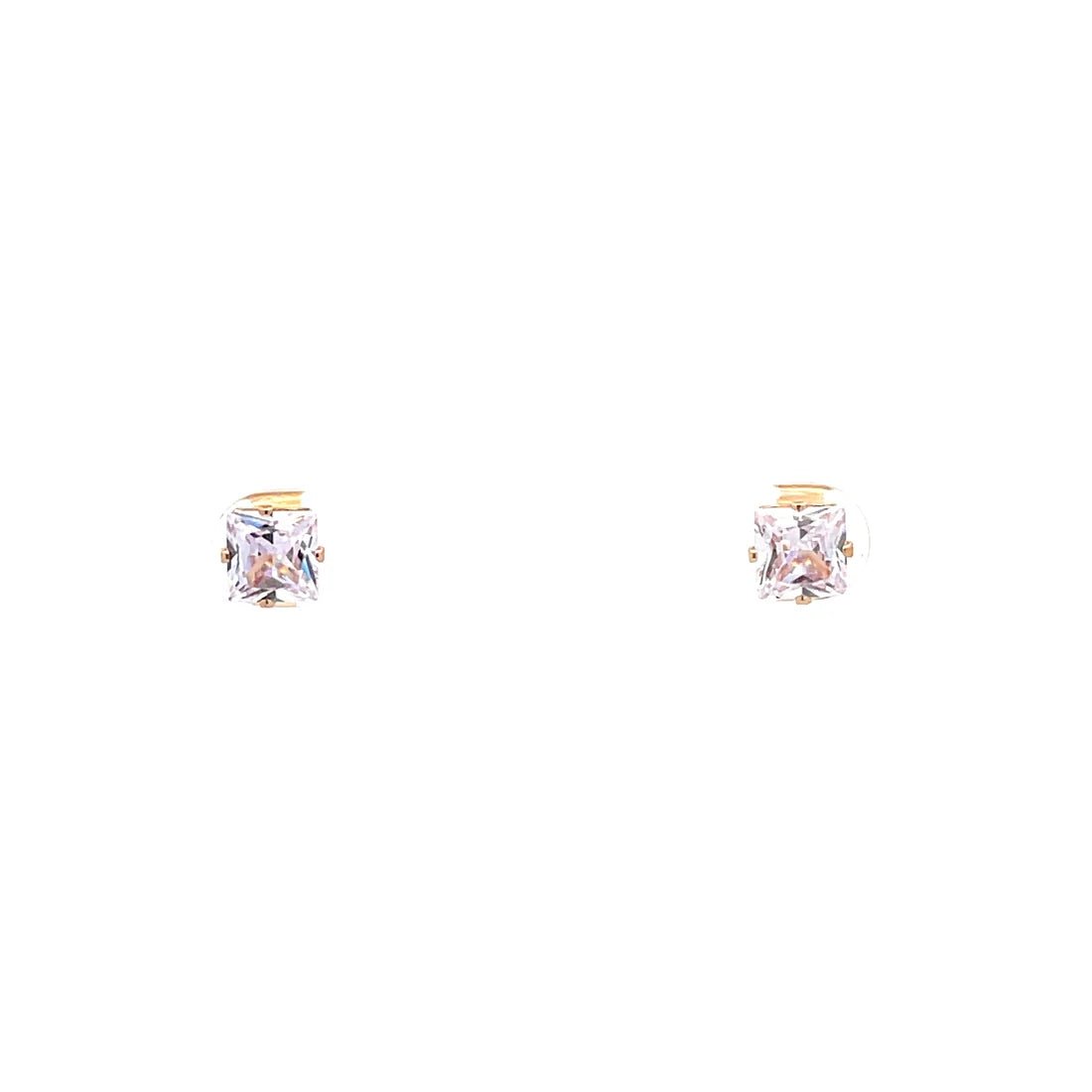 The One Jewelry Cubic Zirconia Square Earrings - Beauty Exchange Beauty Supply
