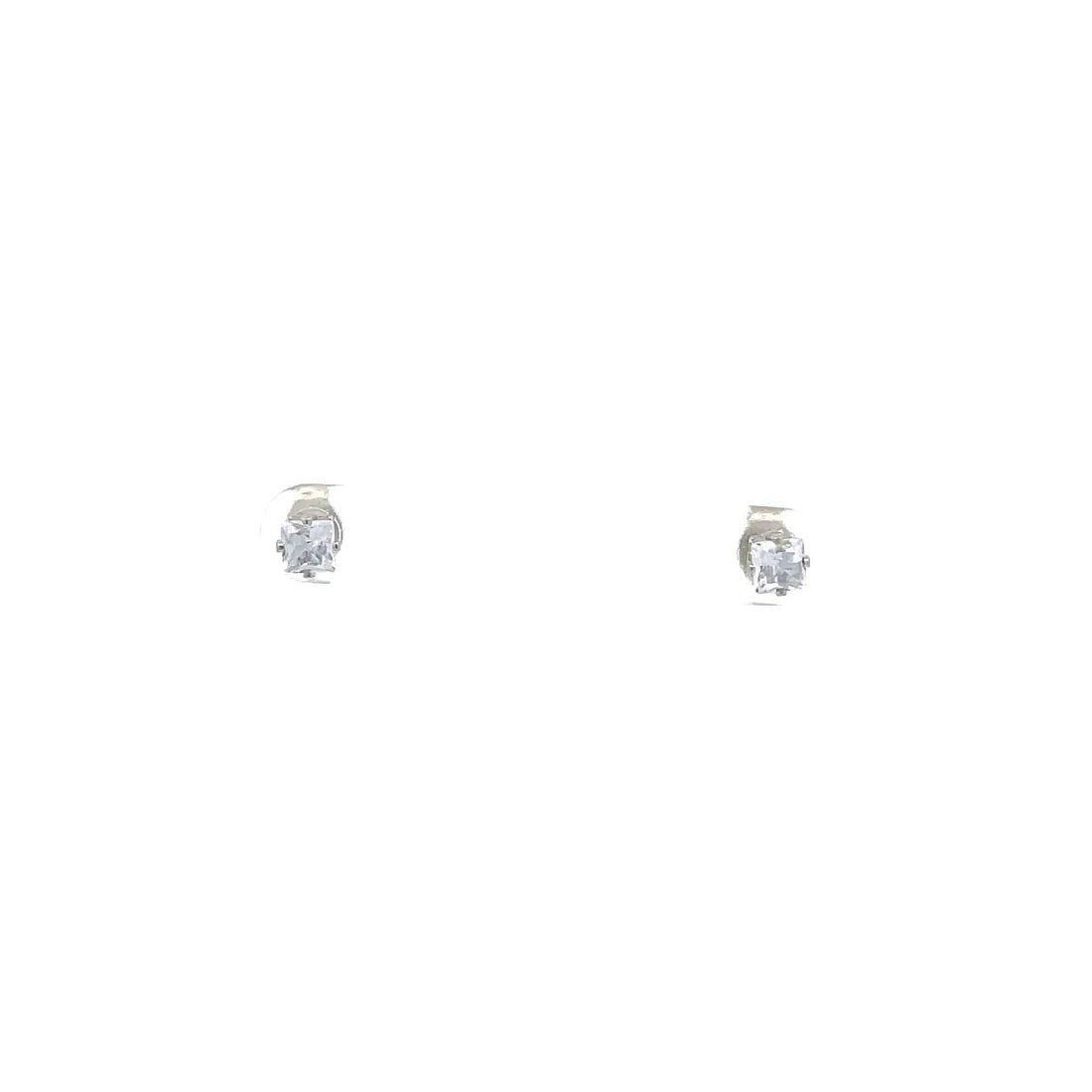 The One Jewelry Cubic Zirconia Square Earrings - Beauty Exchange Beauty Supply