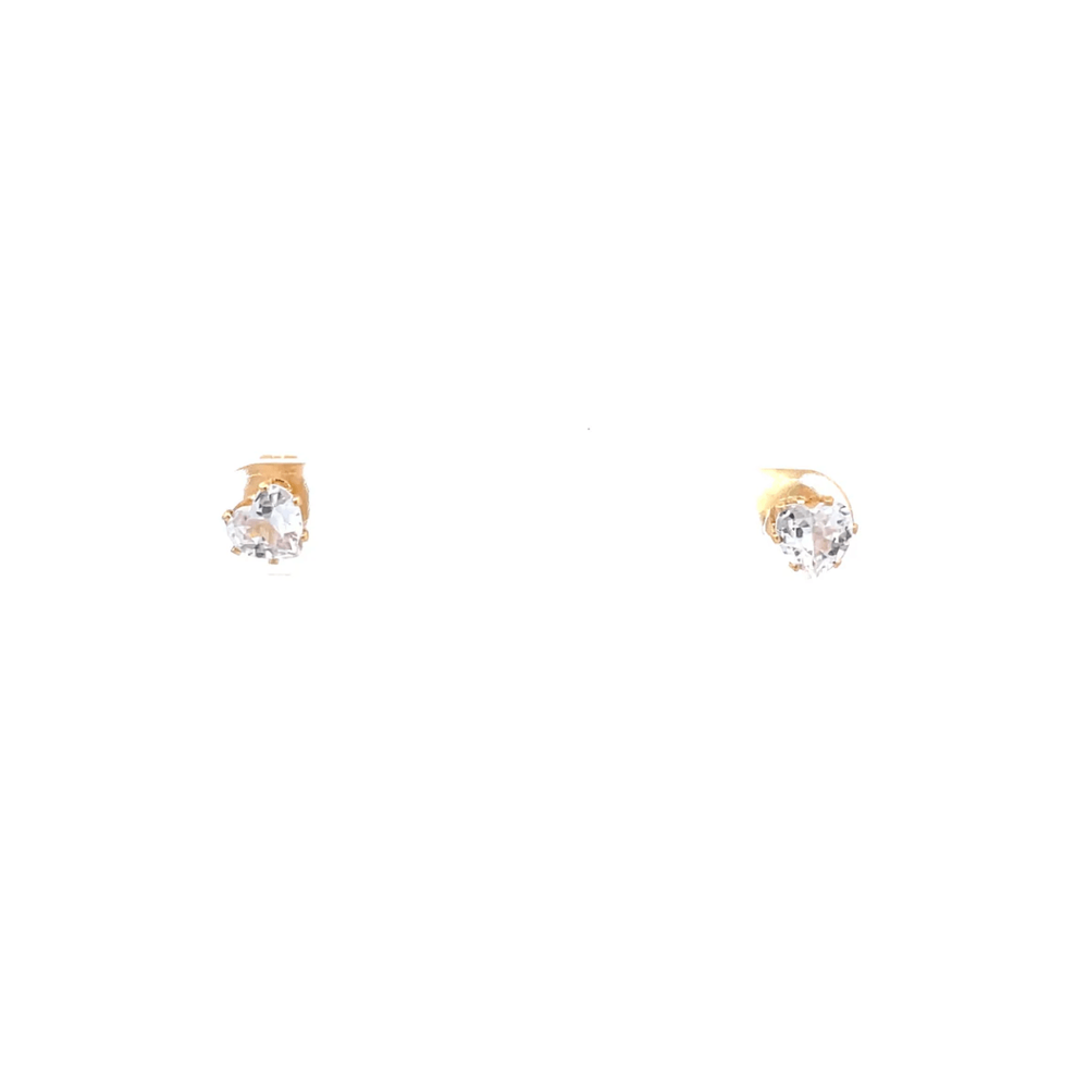 The One Jewelry Floor Cubic Zirconia Earrings - Heart - Beauty Exchange Beauty Supply