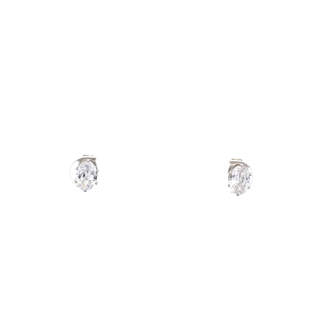 The One Jewelry Floor Cubic Zirconia Earrings - Oval - Beauty Exchange Beauty Supply