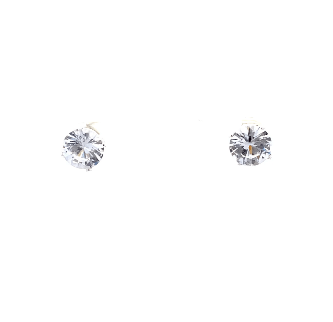 The One Jewelry Floor Cubic Zirconia Earrings - Round - Beauty Exchange Beauty Supply