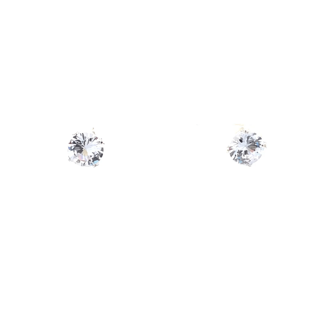 The One Jewelry Floor Cubic Zirconia Earrings - Round - Beauty Exchange Beauty Supply
