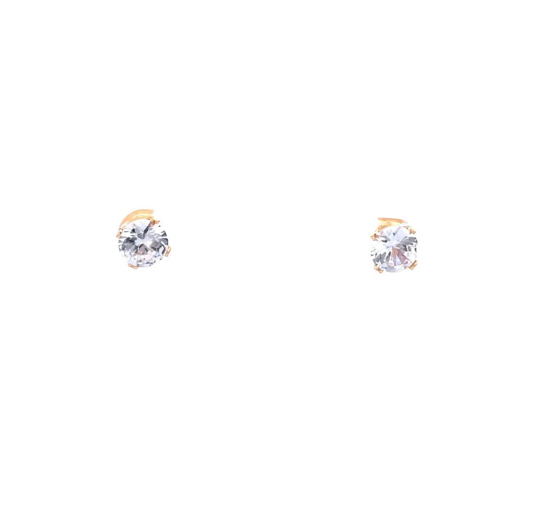 The One Jewelry Floor Cubic Zirconia Earrings - Round - Beauty Exchange Beauty Supply