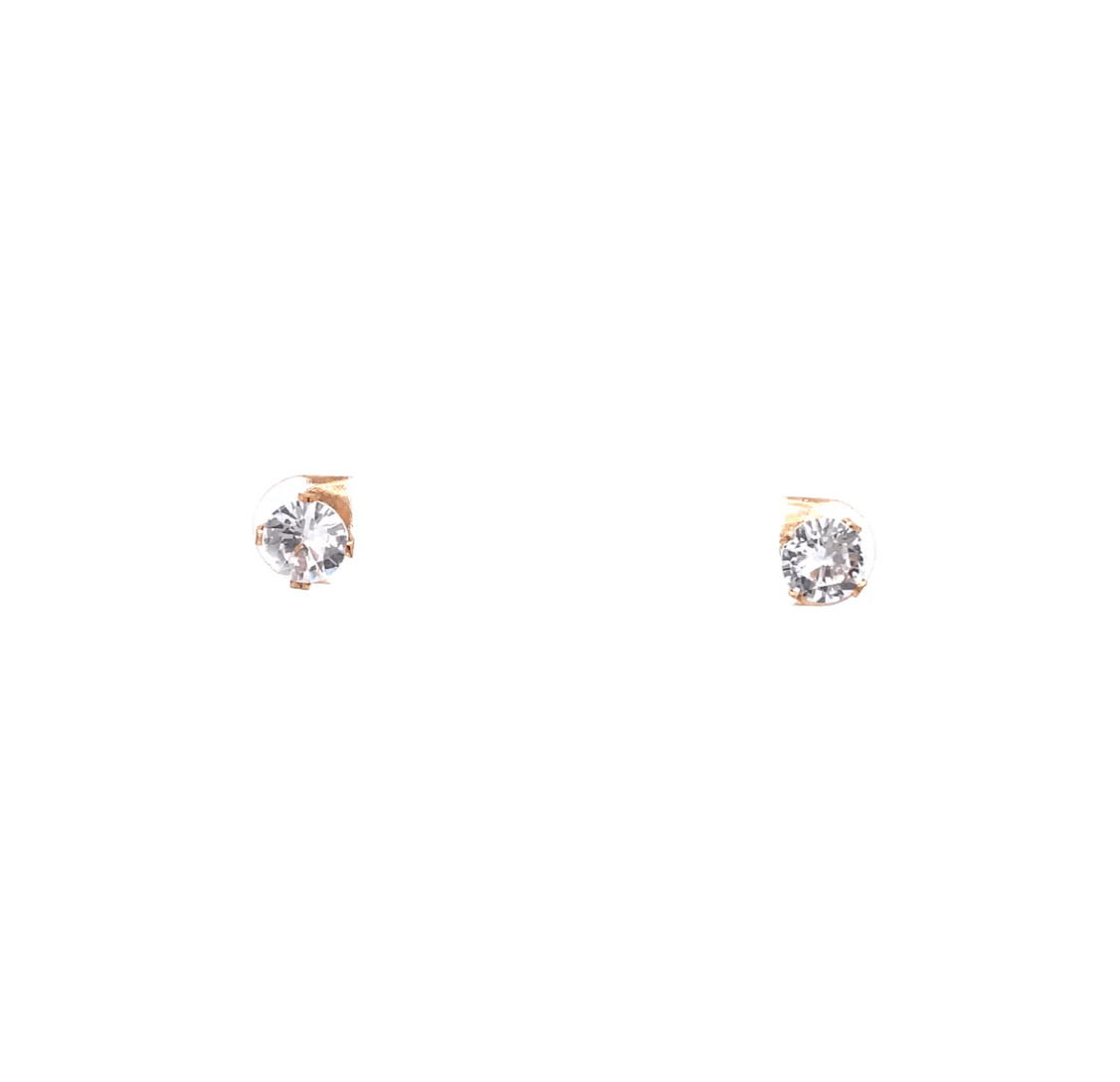 The One Jewelry Floor Cubic Zirconia Earrings - Round - Beauty Exchange Beauty Supply