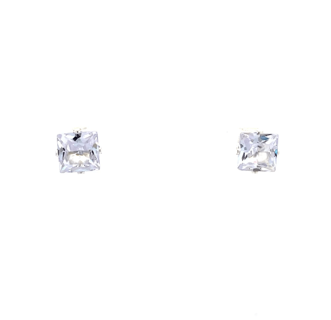 The One Jewelry Floor Cubic Zirconia Earrings - Square - Beauty Exchange Beauty Supply