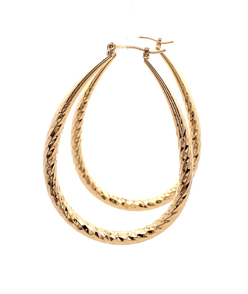 The One Jewelry Hollow Design Earring - Oval - Beauty Exchange Beauty Supply