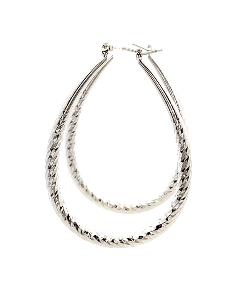 The One Jewelry Hollow Design Earring - Oval - Beauty Exchange Beauty Supply