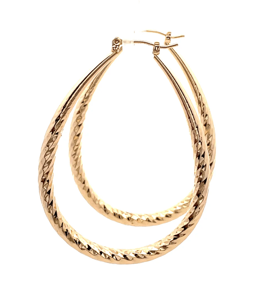 The One Jewelry Hollow Design Earring - Oval - Beauty Exchange Beauty Supply